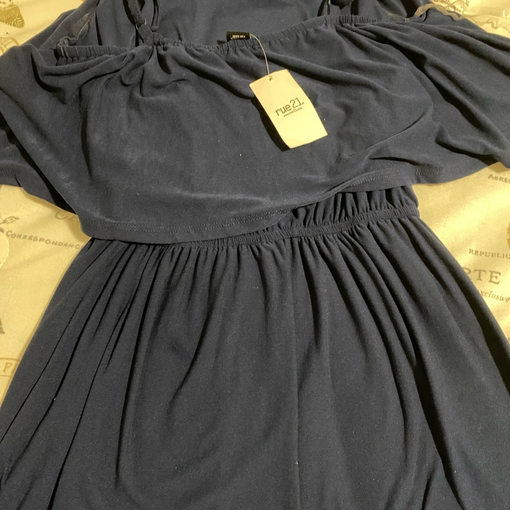 Navy Blue Romper - Picture 2 of 2